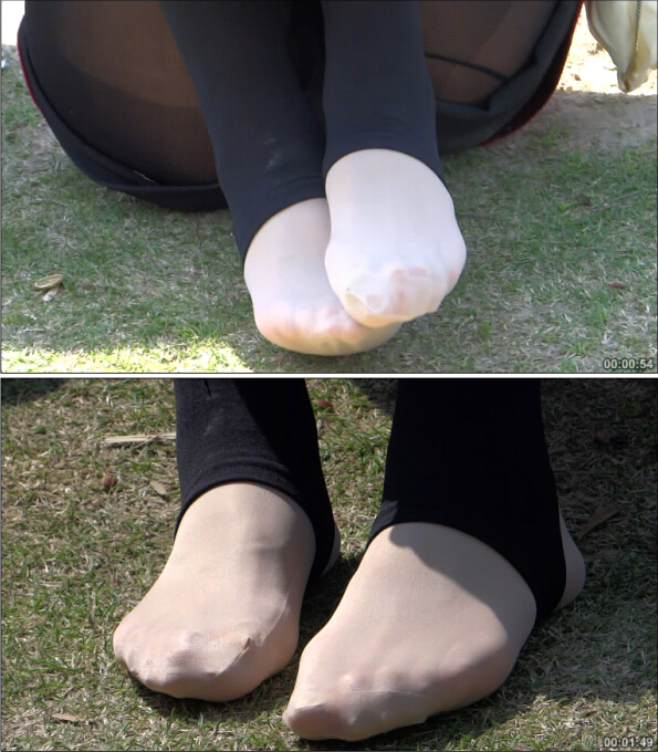 [赤足者] 草地小妹肉丝脚丫搓揉、摸脚丫大特写！[MTS/518MB] 
