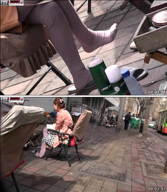 北狼视频（修鞋篇）修鞋的小少妇穿着个性化的提花纹厚丝袜[MP4/420MB]