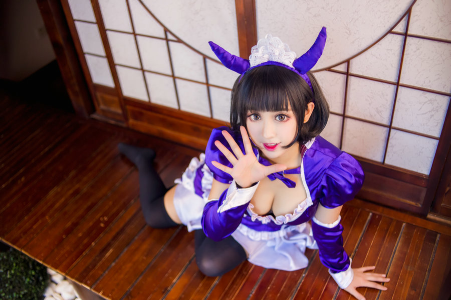 巨乳黑丝 – 妖刀少女异闻录Cosplay [9P-56MB]