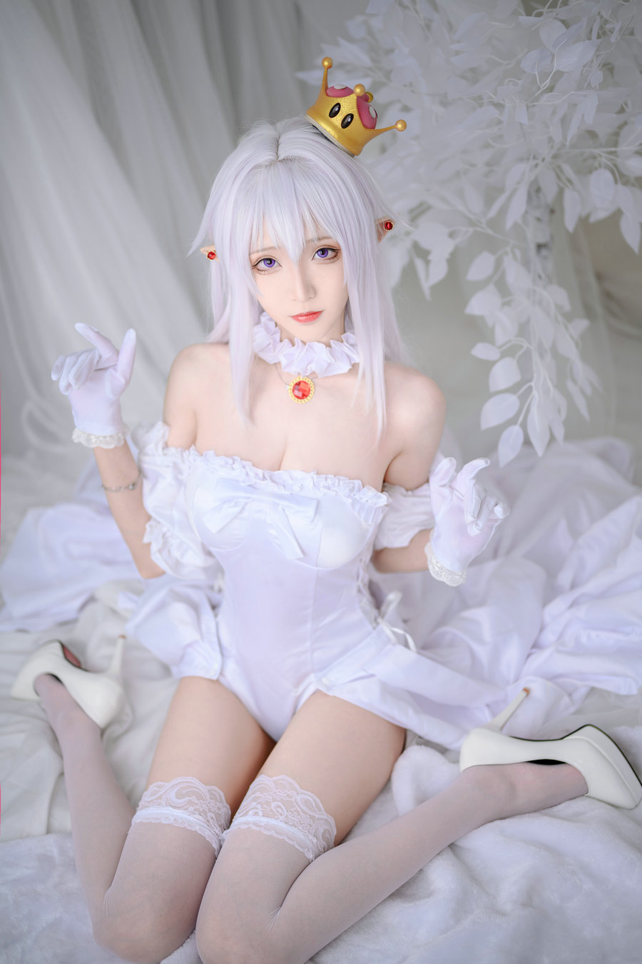 长腿Coser青青子Js - 幽灵姬 [13P-103MB]