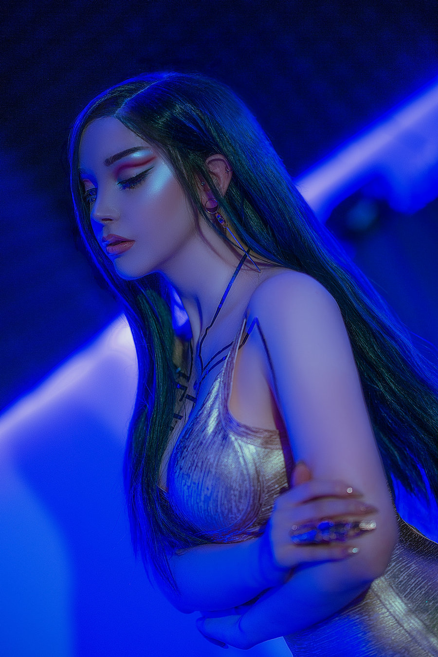 国外美女SayaTheFox - Cyberpunk Dress [15P-202MB]