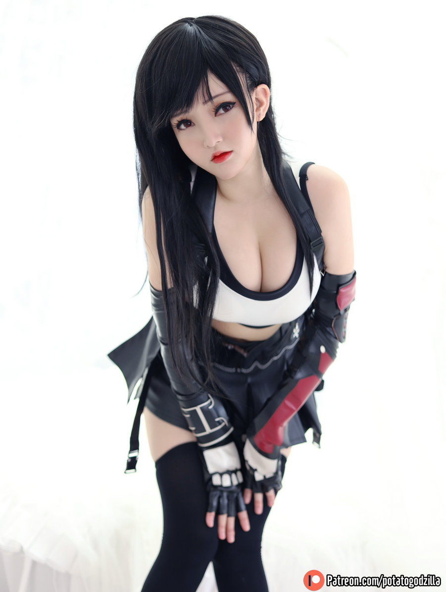 Coser小姐姐Potato Godzilla - Tifa [97P-489MB]