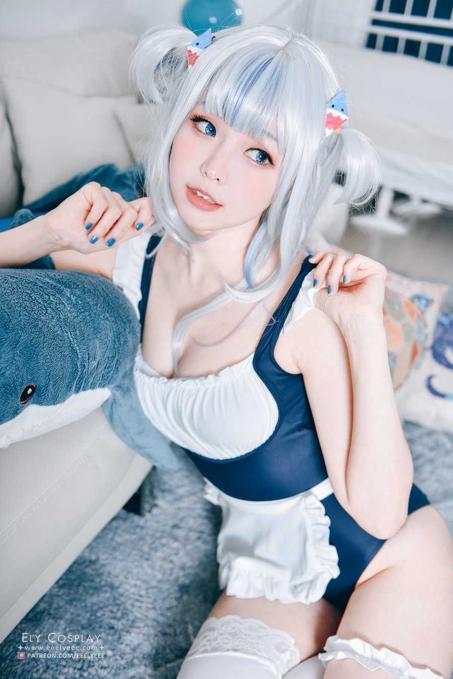 Ely_eee(ElyEE子) - 噶呜·古拉(小鲨鲨) 泳装 [19P-46MB]