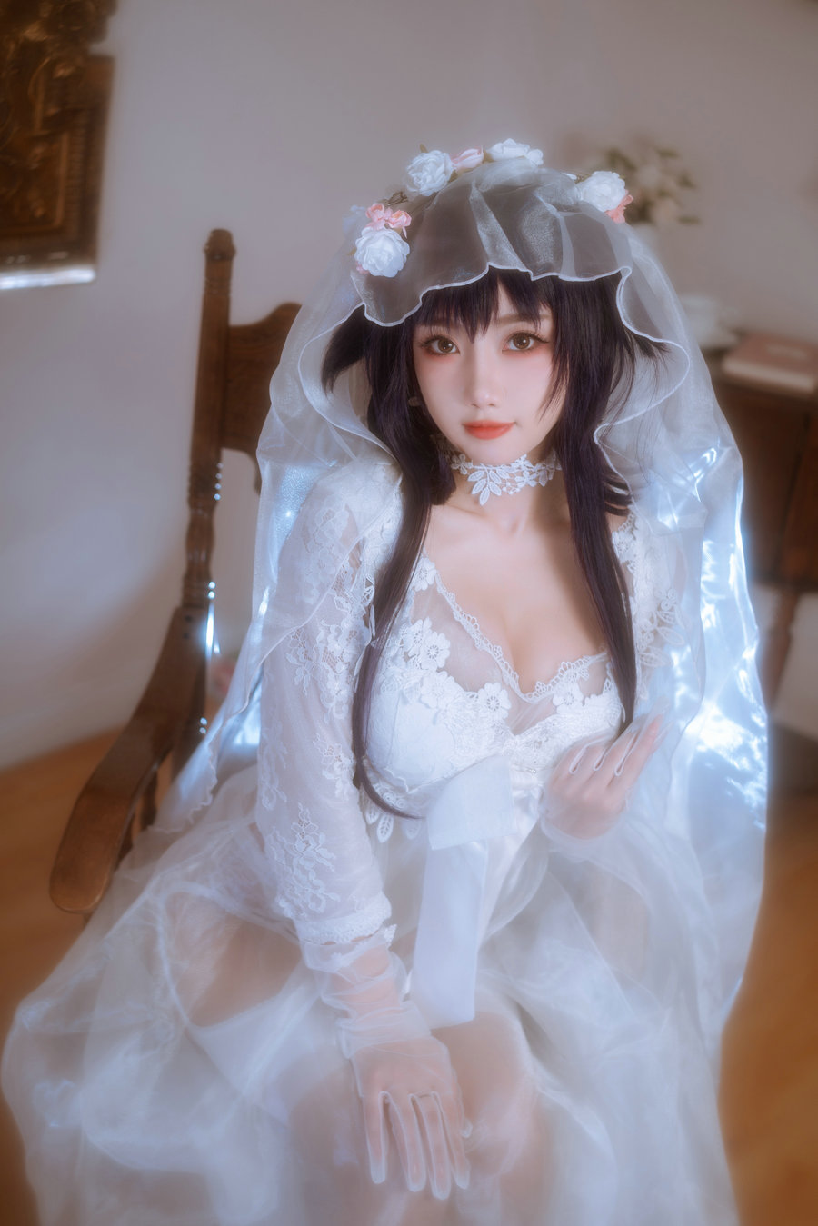 白嫩美少女鬼畜瑶 - 婚纱 [38P-81MB]