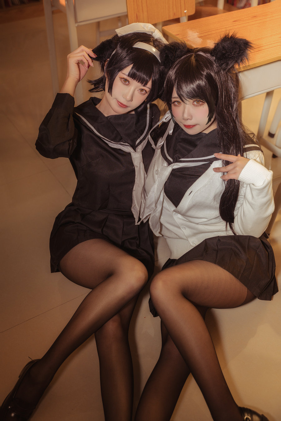 贞子蜜桃 - 碧蓝航线 爱宕高雄制服 [35P-354MB]