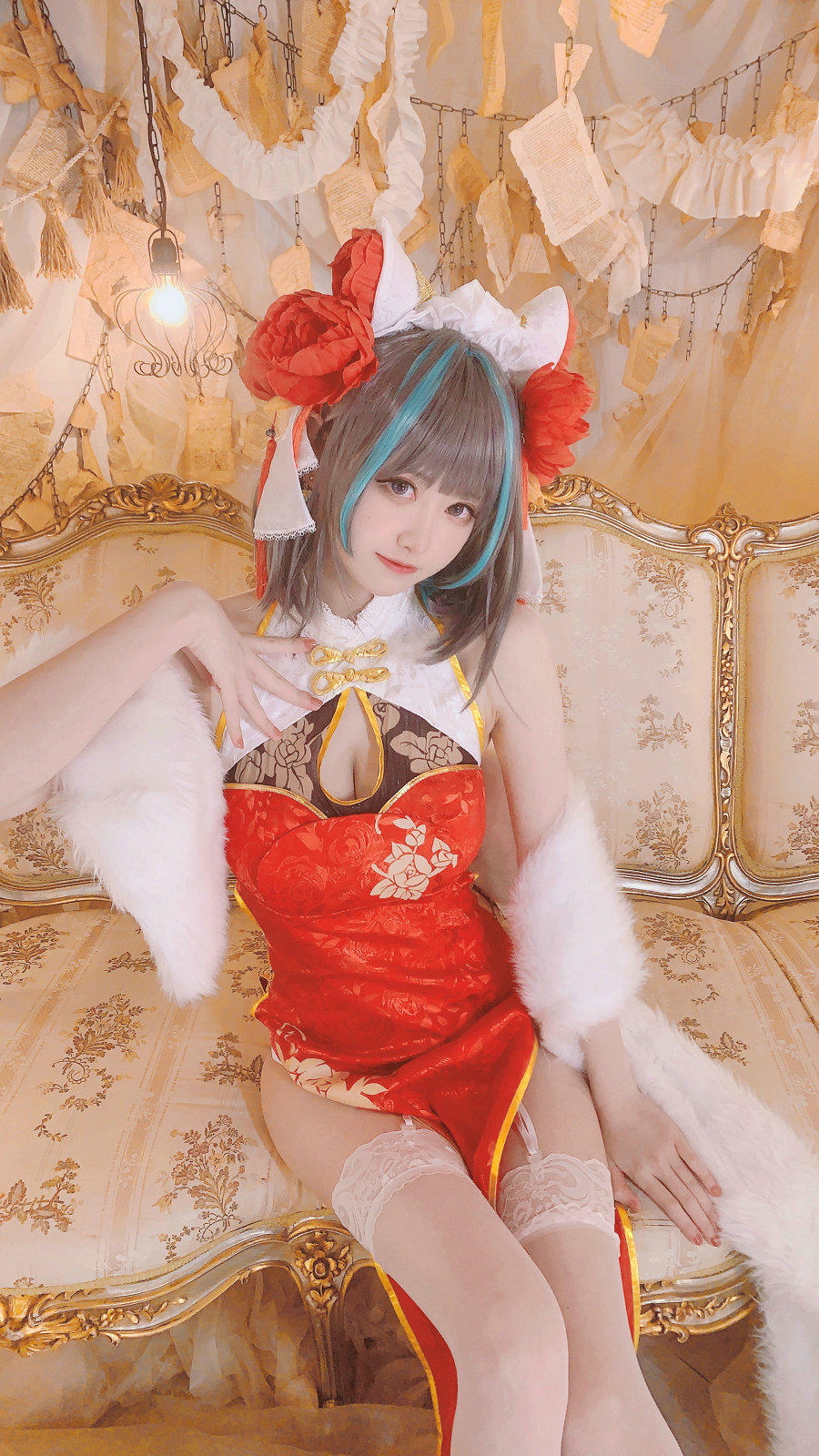 千阳(ちよ) - 柴郡旗袍cos [9P-35MB]