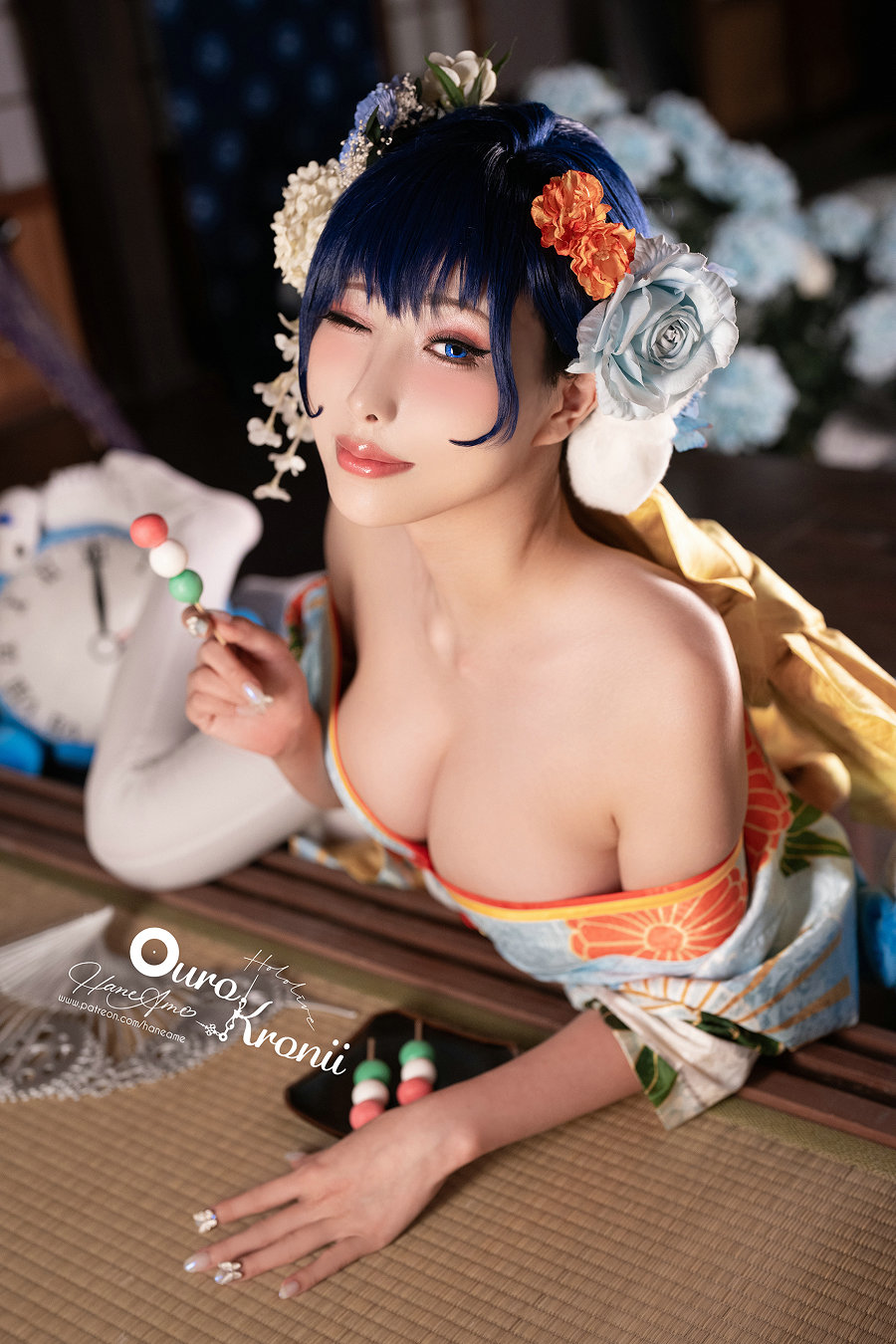 Hane Ame 雨波写真 - Hololive Kronii 時間 Kimono [26P-120MB]