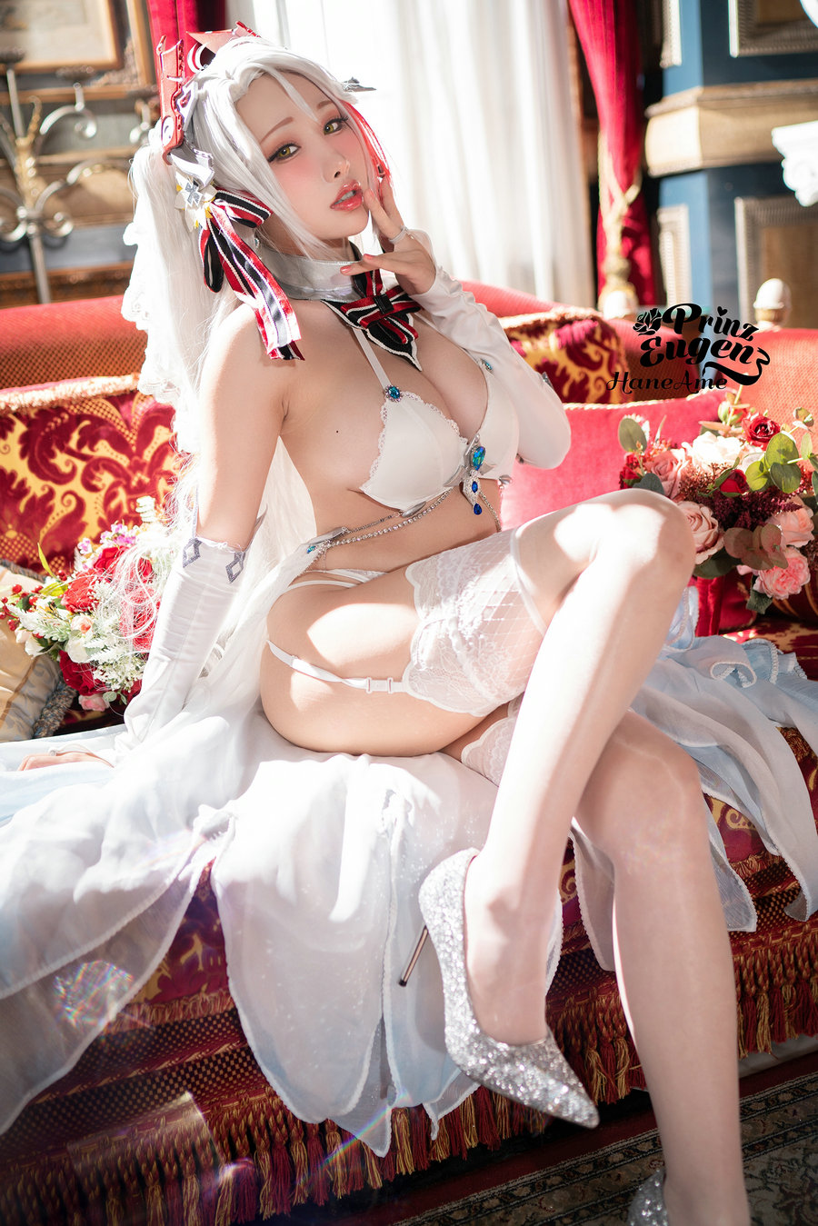 Hane Ame 雨波写真 - 欧根亲王 婚纱 [27P-84MB]