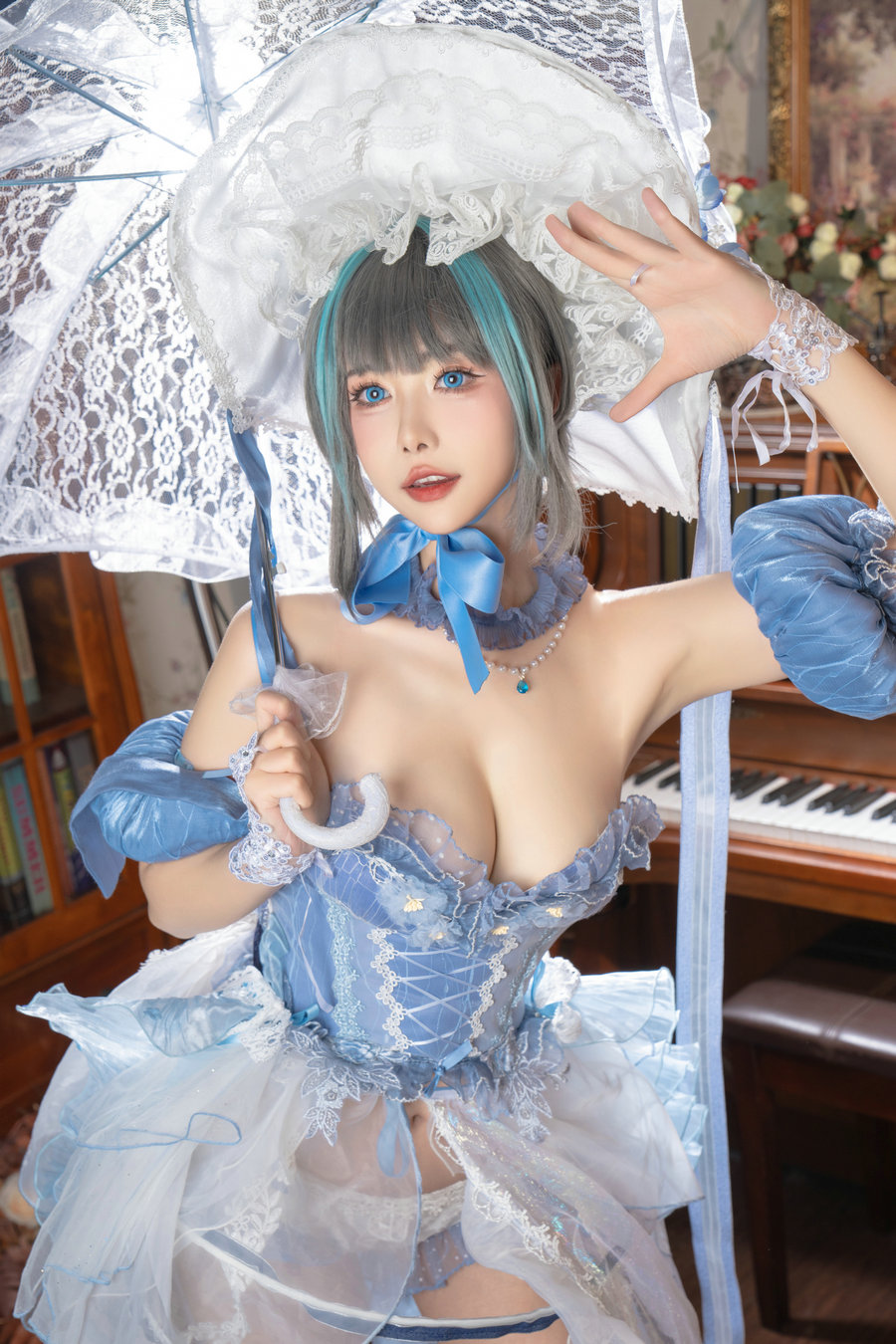微博妹子Momoko葵葵 - 柴郡礼服 [27P-211MB]