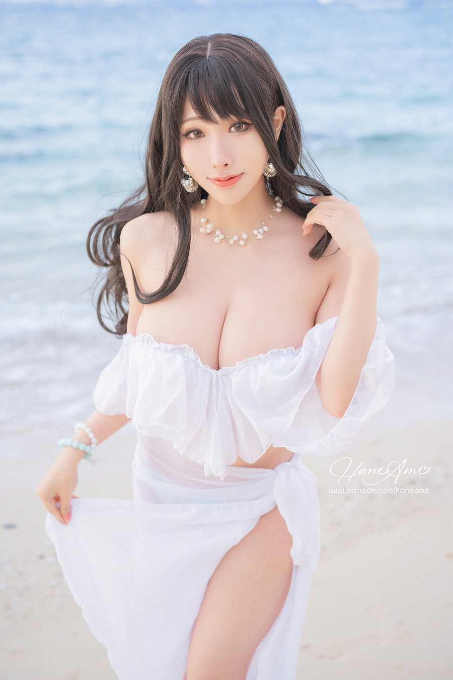 Hane Ame 雨波写真 - Original White sand love in Okinawa 白沙之戀 [40P6V-705MB]