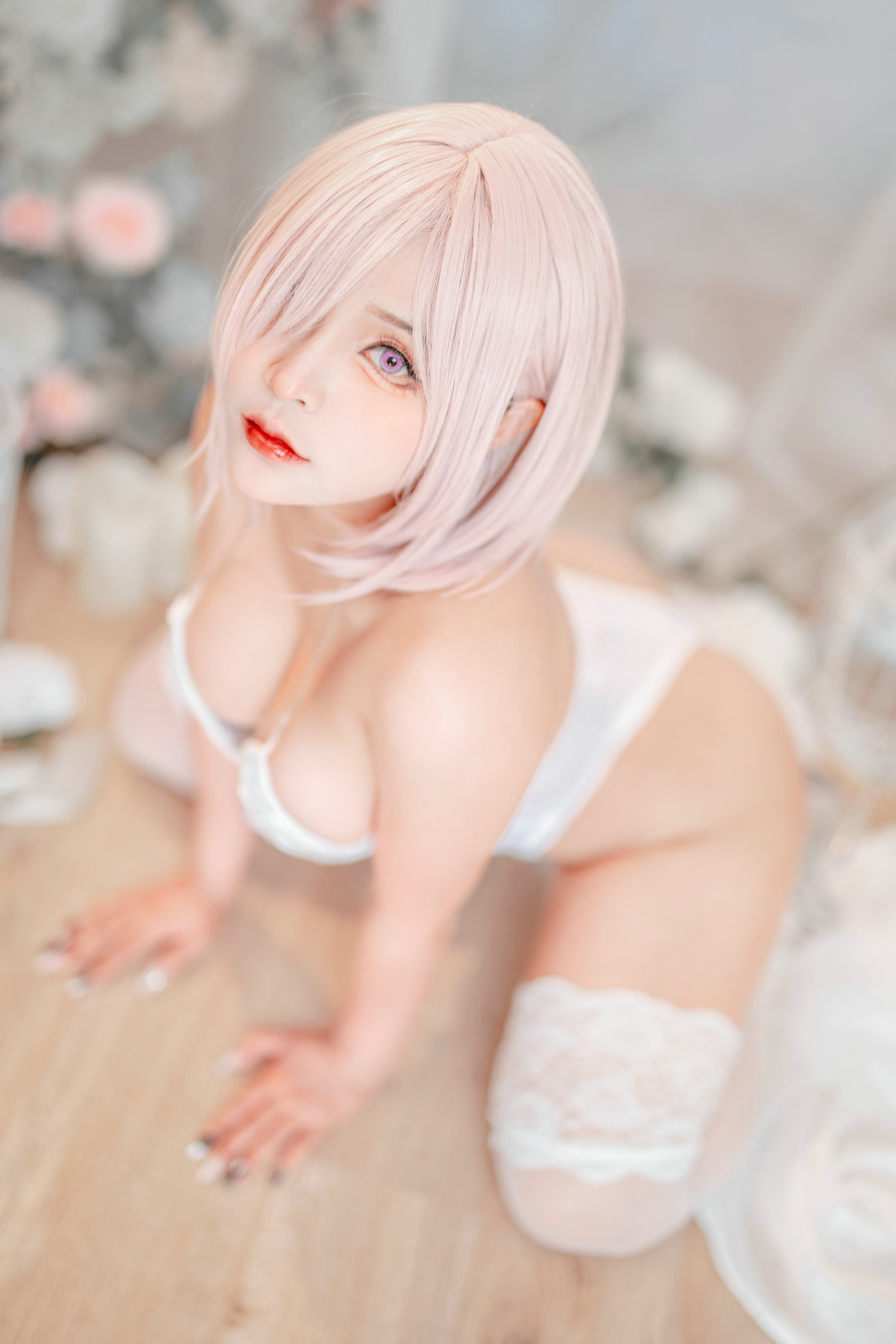 Sayo Momo - Mashu white lingerie body oil [57P8V-651MB]