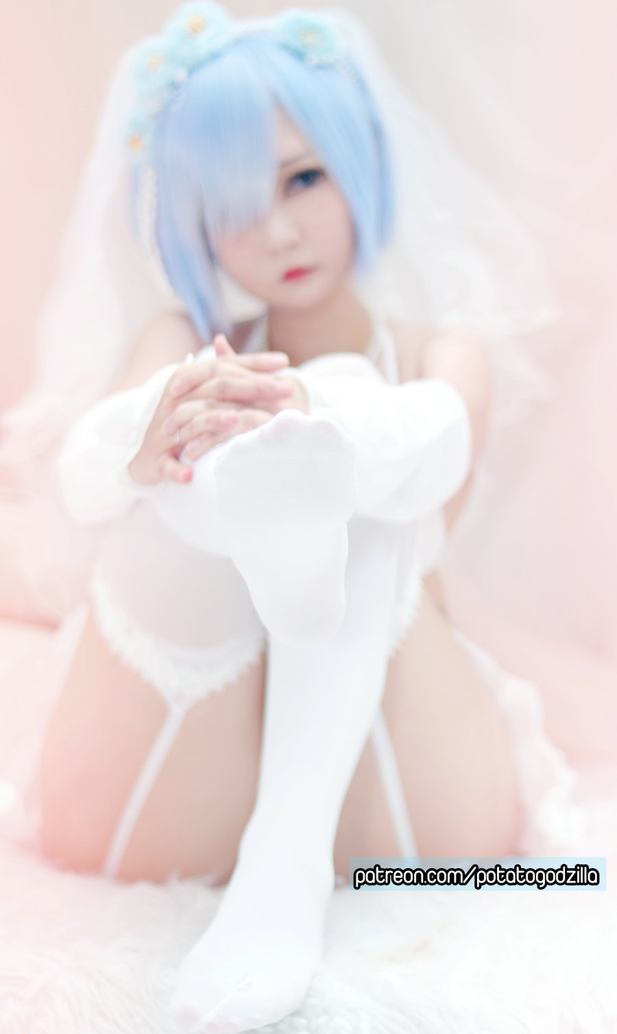 Coser小姐姐Potato Godzilla - Bride Rem [42P-156MB]