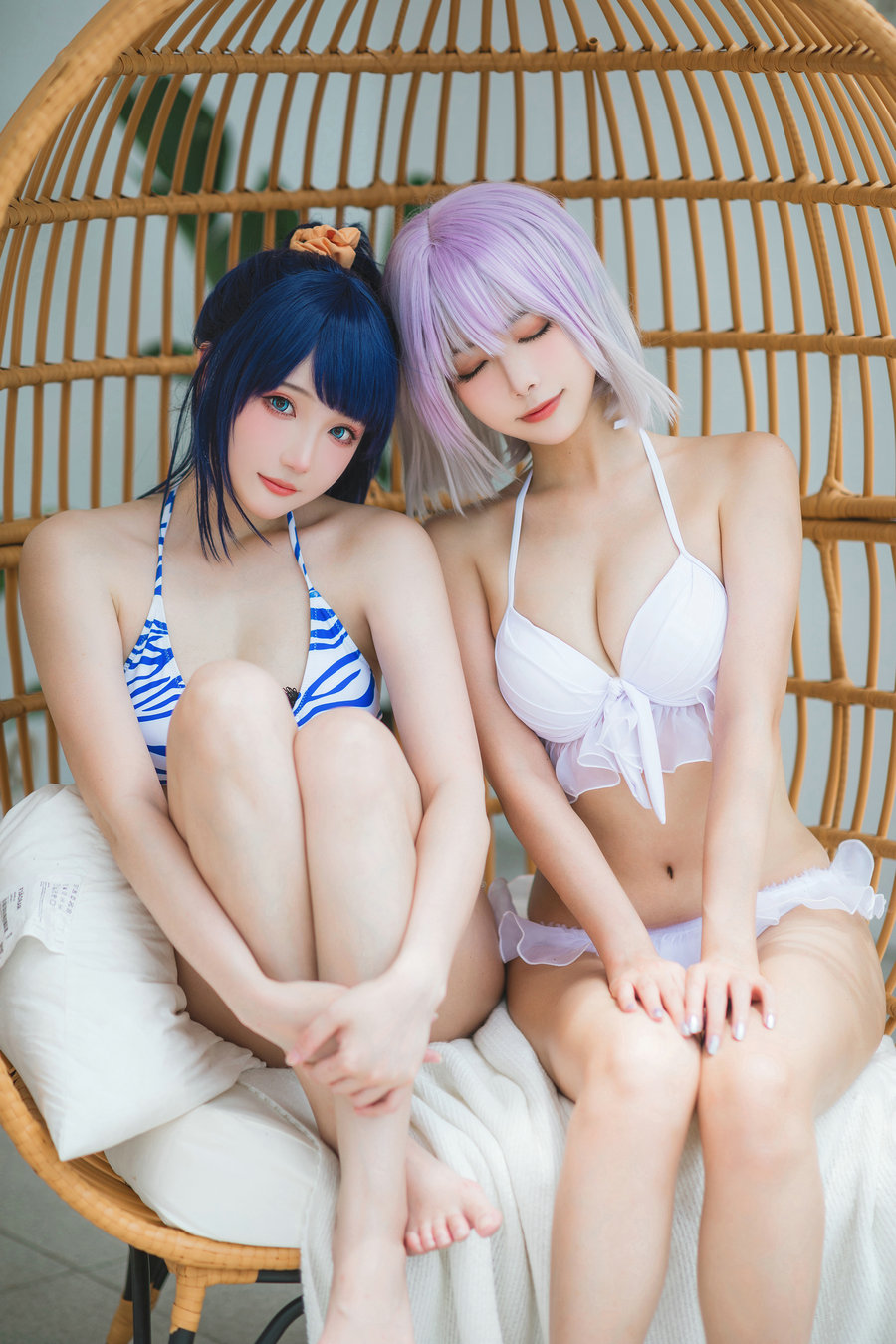 瓜希酱&Momoko葵葵 - 电光超人古利特 宝多六花&新条茜 泳装 [85P-453MB]
