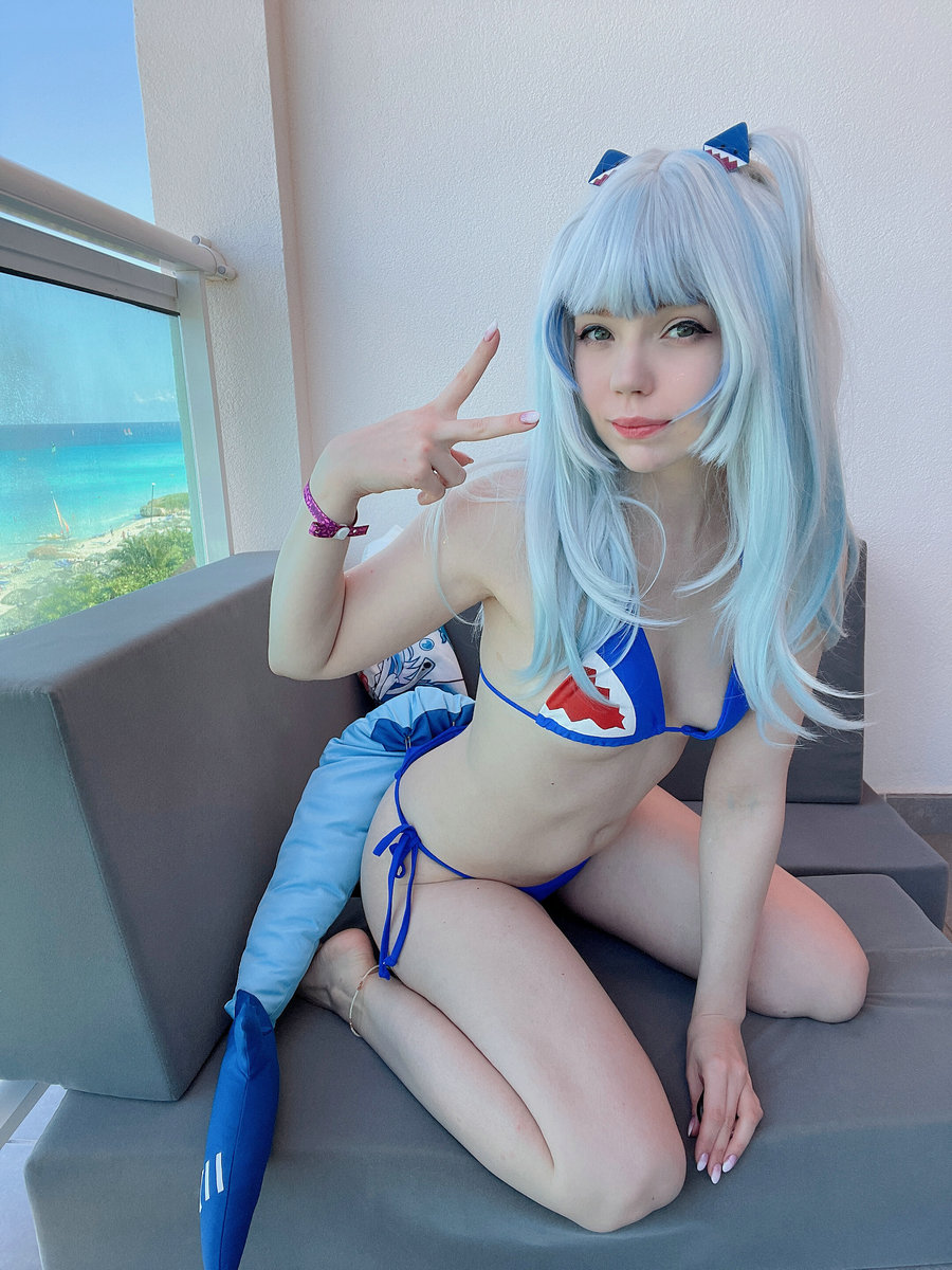 Caticornplay - Gawr Gura Bikini [36P-72MB]