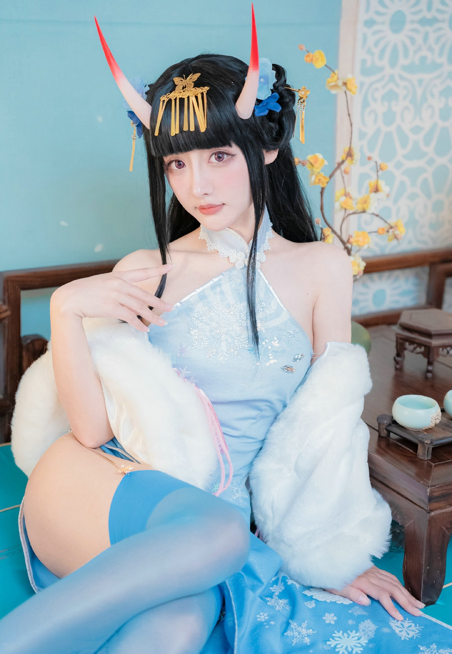 紫氯氯 - 能代 貅 旗袍 [18P-27MB]