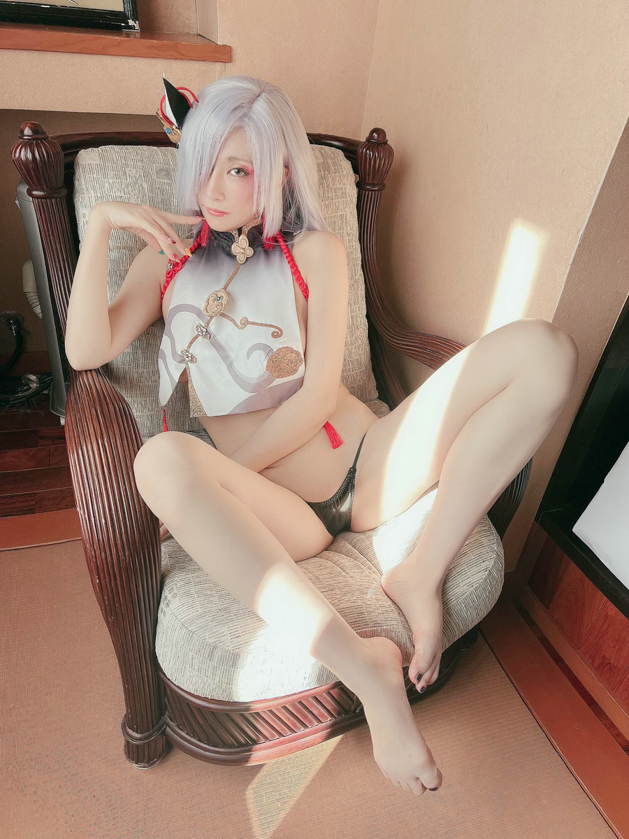(Cosplay)[HERESY] Ringo Mitsuki 林檎蜜紀 - タイツオフのエッチスキンでﰖ原神、申鶴さんの各所フ [34P44 ...