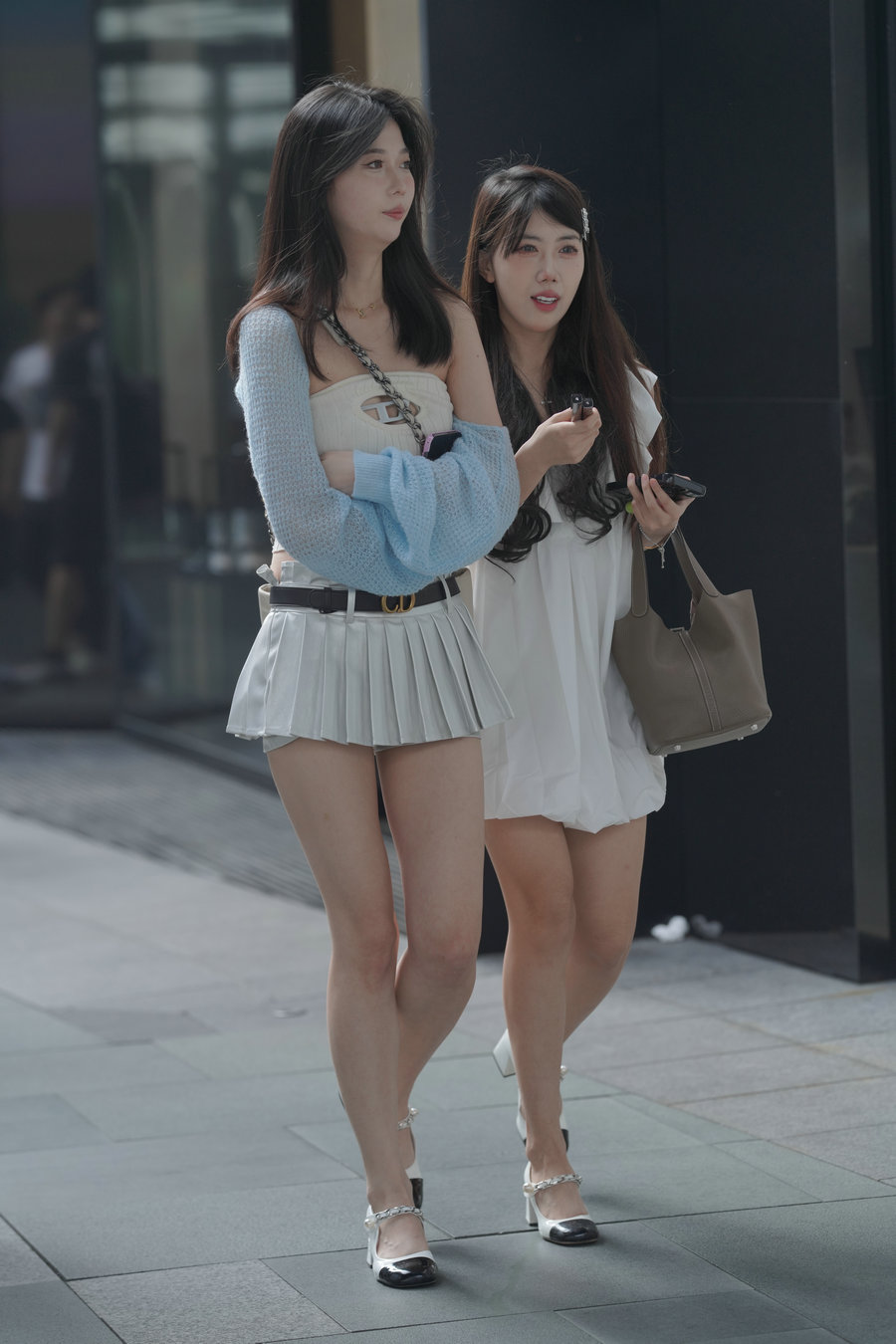 精选街拍视频 No.7945 靓丽百褶裙 [157P-1.56GB]