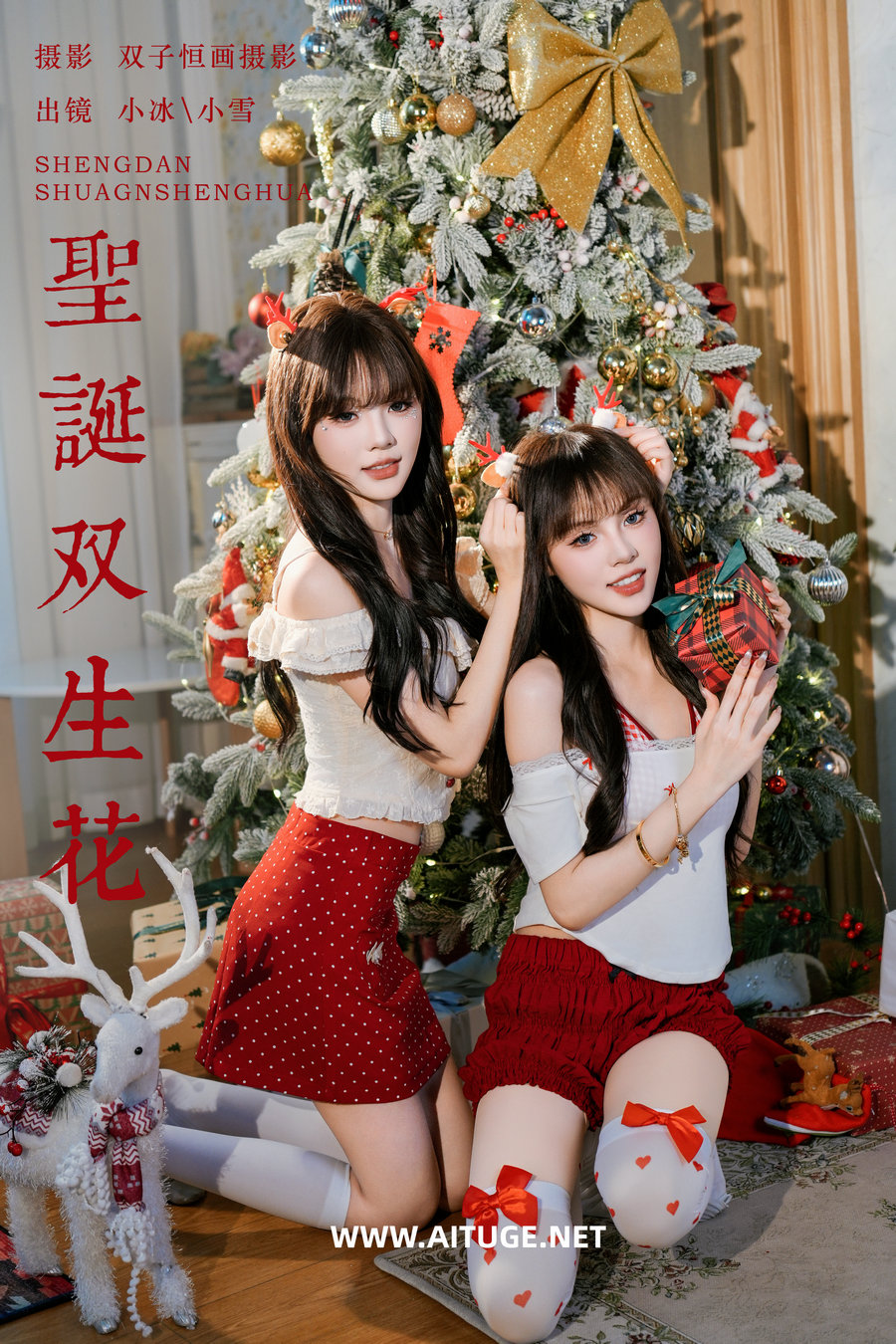[YITUYU]艺图语 2025.02.07 圣诞双生花 妮可不妮可_布丁猫 [32P-1.24GB]