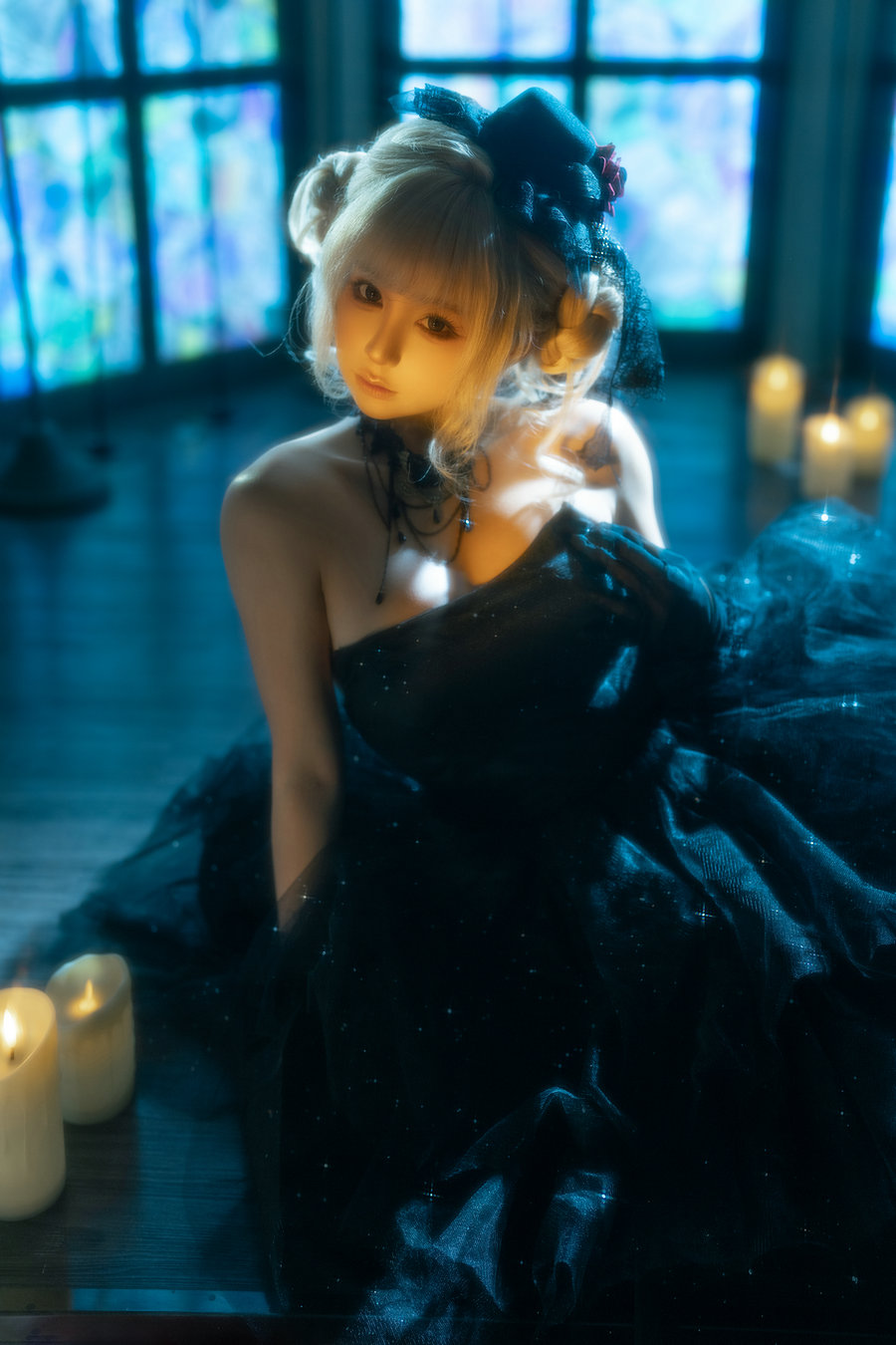 动漫博主蠢沫沫 - 黑婚纱 [37P1V-3.15GB]