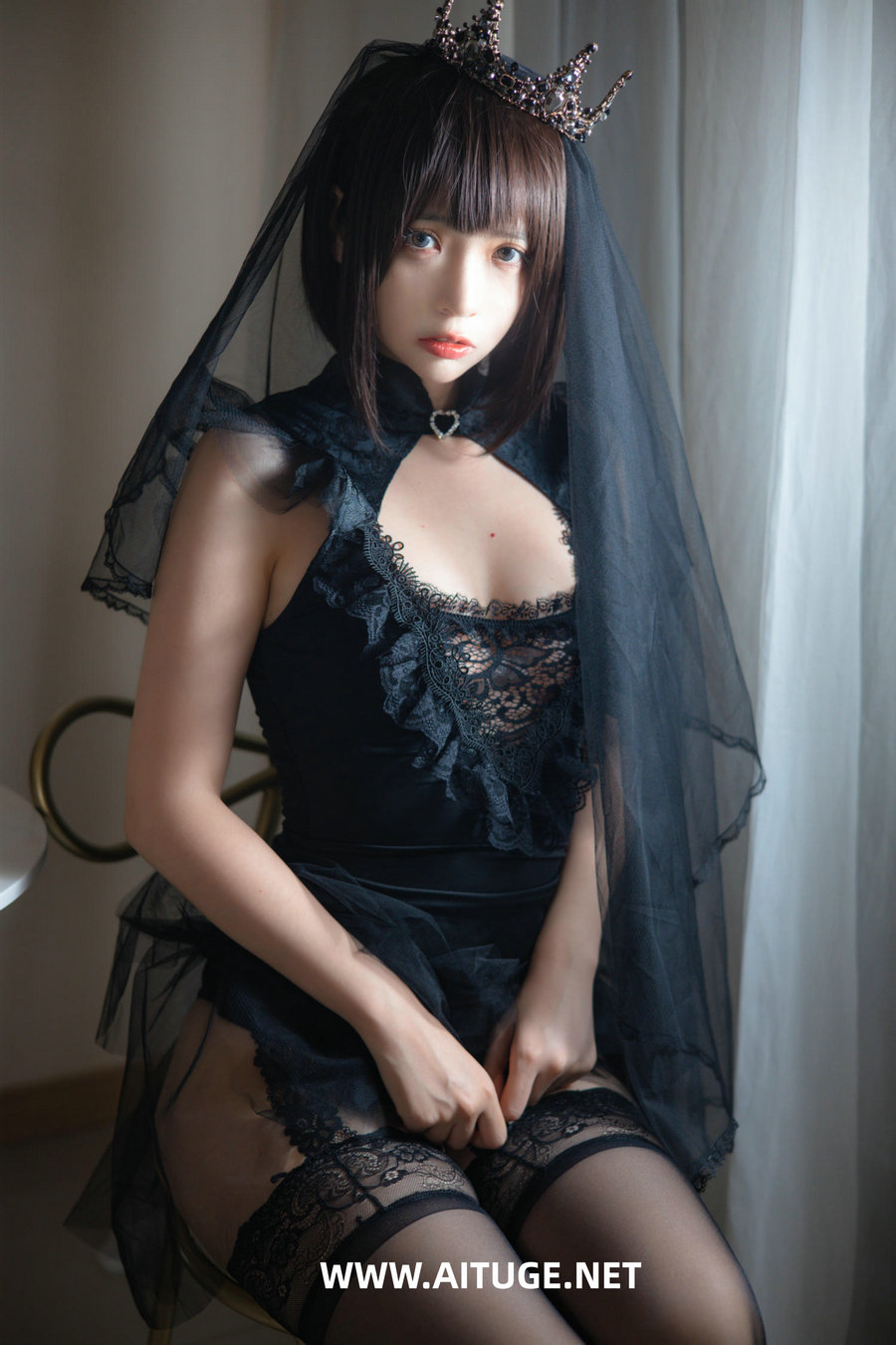 疯猫ss - 黑色婚纱 [40P-429MB]