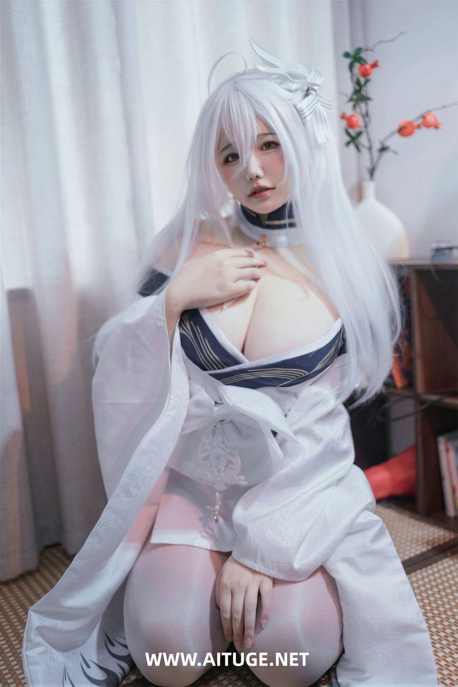 阿半今天很开心 - 碧蓝航线 白凤和服 [60P1V-752MB]