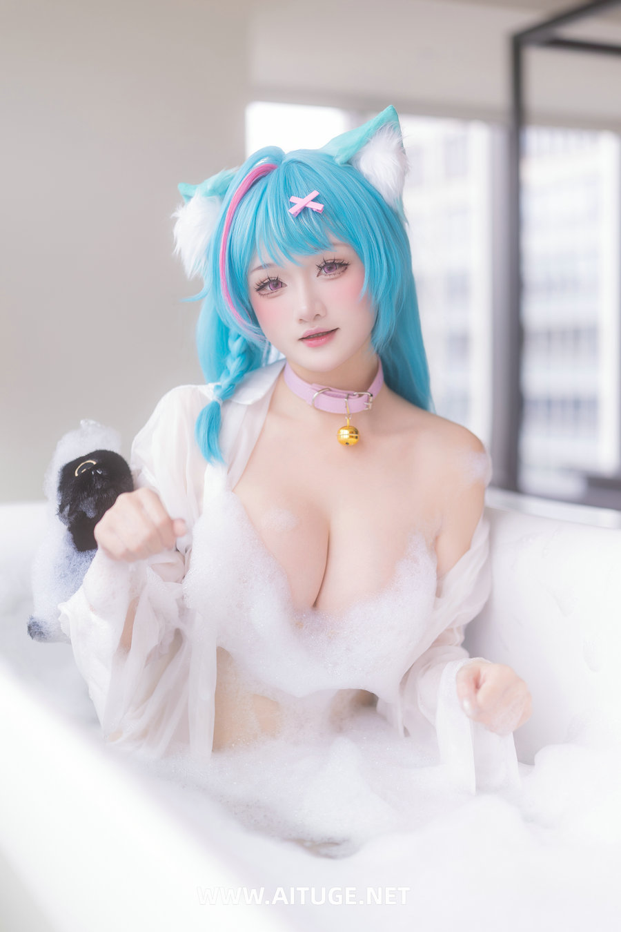 Xiaoyukiko - Mint PJs  异环 薄荷 浴室睡衣 [42P-80MB]
