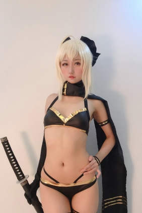 (Cosplay) [KuukoW] Kuuko クー子 - Summer Okita [38P3V54MB]