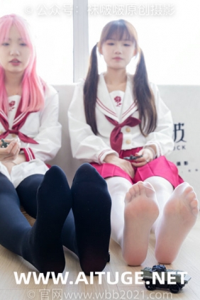 BoBoSocks袜啵啵 No.576 小甜豆甜甜圈-高跟鞋、厚黑丝、油亮薄白丝、裸足