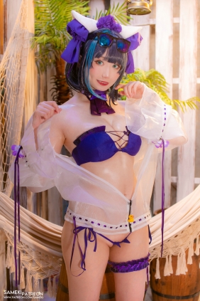 Sameki - 柴郡 泳装 [37P-173MB]