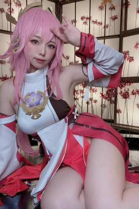 (Cosplay) Rizuna りずな - Yae Miko (Genshin Impact) [14P22MB]