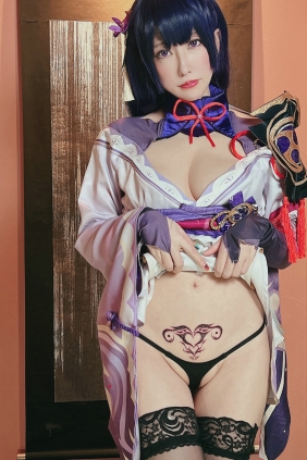 (Cosplay)[HERESY] Ringo Mitsuki 林檎蜜紀 - 今日はすけべ回♡原神・淫紋付・雷...