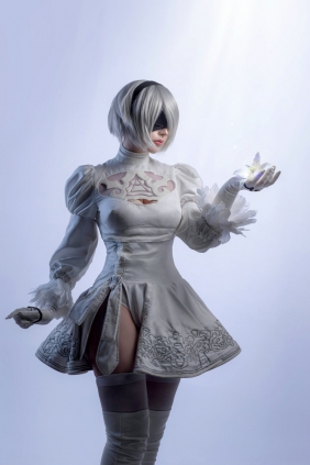 国外美女SayaTheFox - 2B White Dress [10P-105MB]