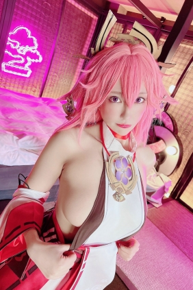 (Cosplay)[HERESY] Ringo Mitsuki 林檎蜜紀 - すっごい見せつけてくるえちち八重...
