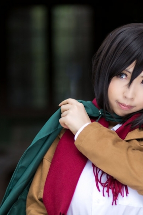 (Cosplay) [KURUPIKA (Momorio Reku 桃色れく)] Mikasa Ackerman (Attack on Titan...