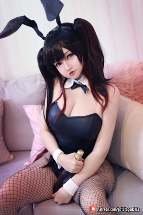 Coser小姐姐Potato Godzilla - Kurumi Tokisaki Bunny Girl [35P-225MB]