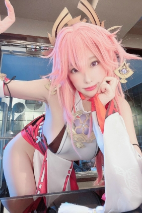 (Cosplay)[HERESY] Ringo Mitsuki 林檎蜜紀 - Naughty Yae Miko えっち八重神子 [27P52MB]
