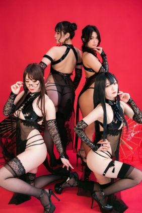 Maru まる, Nami Minam 美南ナミ, Rin Kanade 凛々奏, RoseMelle - Gorgeous Smokey [268P382MB