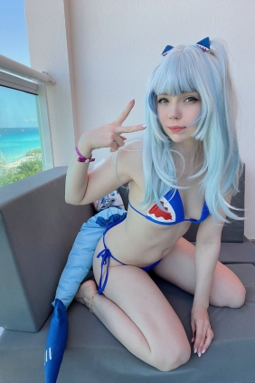 Caticornplay - Gawr Gura Bikini [36P-72MB]