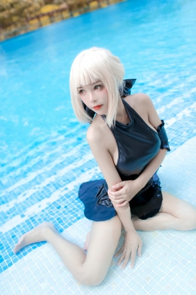 Kitkat Cosplay 9 - Saber Alter Swimsuit [29P-102MB]
