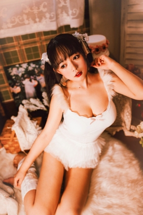 大眼萌妹黑猫猫OvO - 白色双马尾 [19P-187MB]