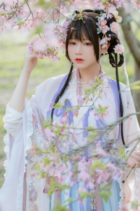 萌妹子Nyako喵子 - 樱花汉服 花神祈愿 [52P-230MB]