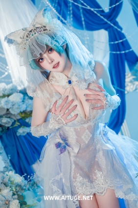 Natsuko夏夏子 - 碧蓝航线 柴郡婚纱 [70P-623MB]