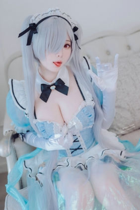 微博妹纸霜月shimo - Cinderella Maid [32P-38MB]